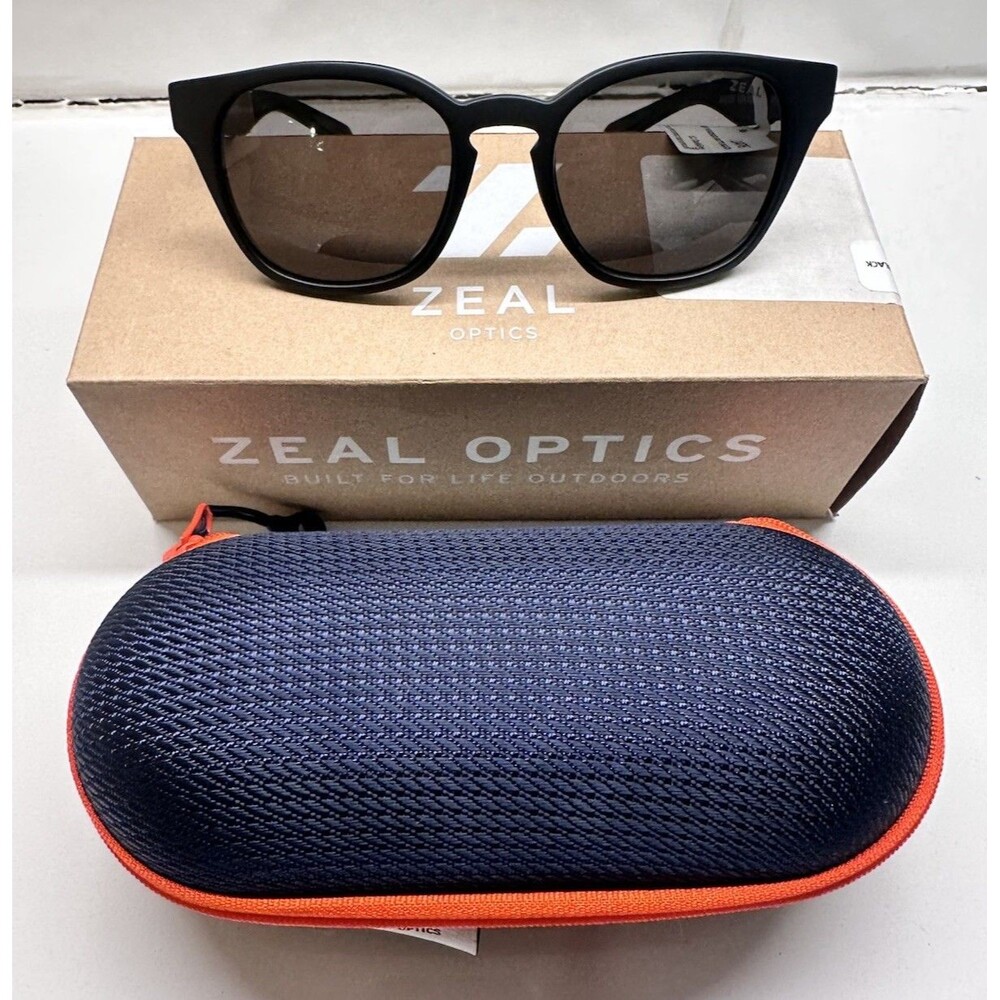 NEW Zeal Optics Windsor Polarized Sunglasses Matte Black 51-20-135 11476